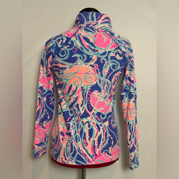 Lilly Pulitzer Captain Popover Size XXS Iris Blue Jellies Be Jammin Print - Picture 15 of 15